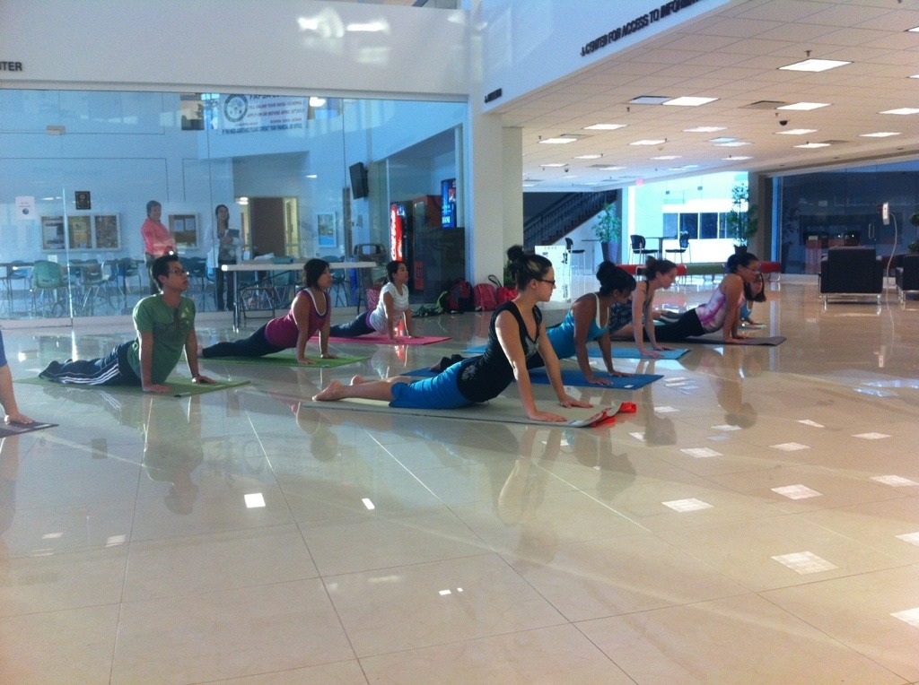 Students Exercising