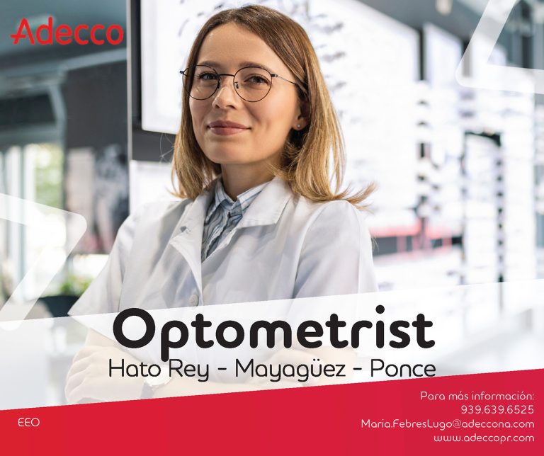 Optometrist Opportunities at Adecco Puerto Rico 2024