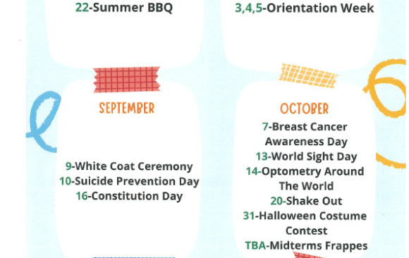 Activity Calendar July-Dec 2022