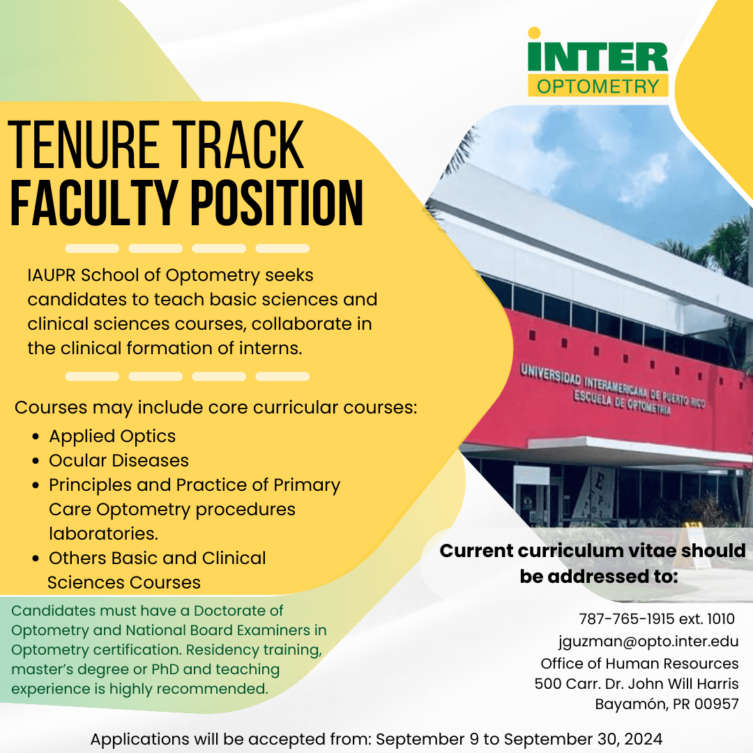 Home Inter American University of Puerto Rico School of Optometry